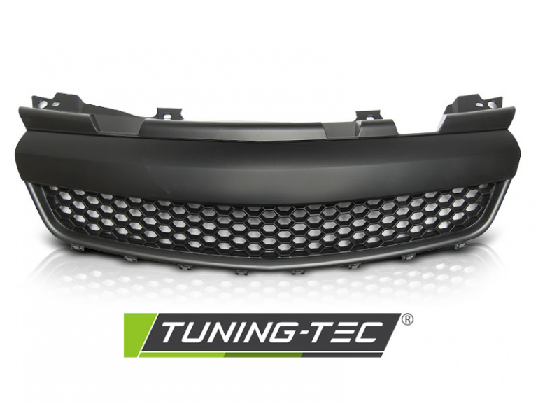 Upgrade Sportgrill / Kühlergrill für Opel Zafira B 05-08 matt schwarz in Wabendesign